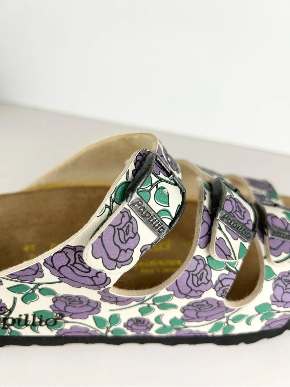 Birkenstock Papillio Florida Purple Rose Birko-Flor Three Strap Sandal EU 41 - Picture 10 of 13